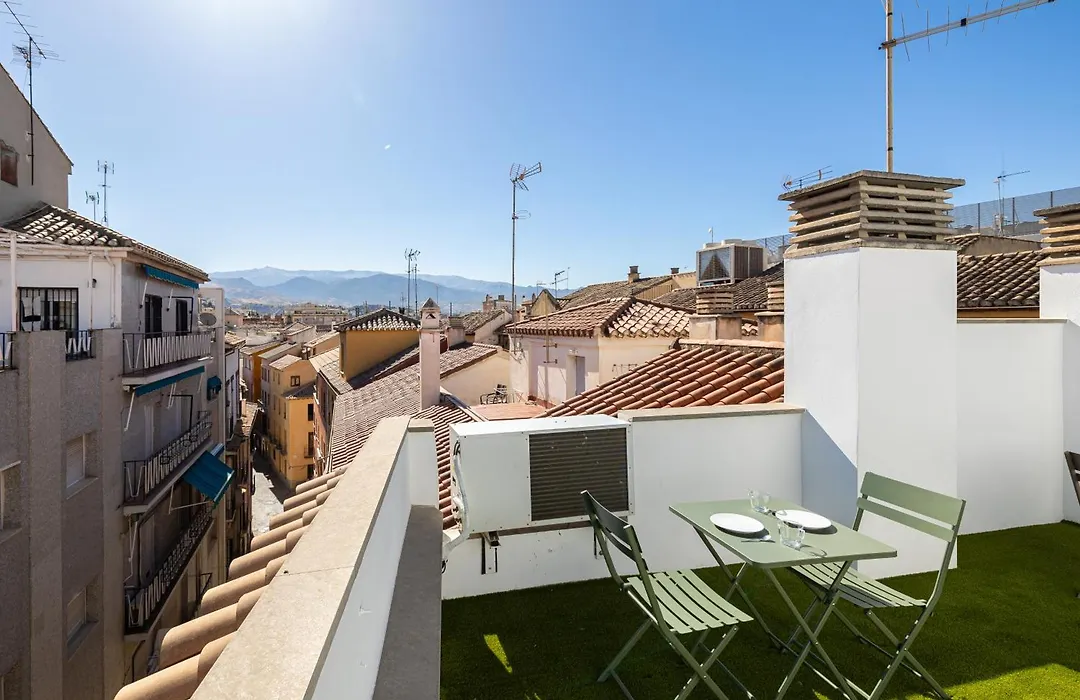 H2Granada en Centro Terraza-solarium&Parking-1